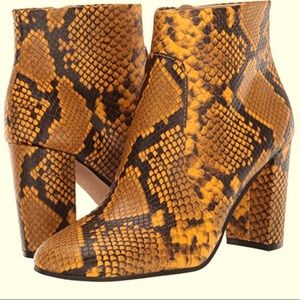 Vince Camuto Sanstan Snakeskin Ankle Boots- NEW